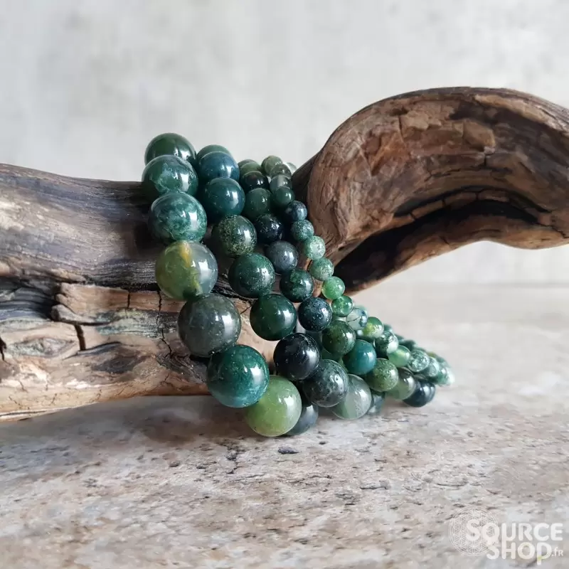 Bracelet Agate Mousse - Qualité A