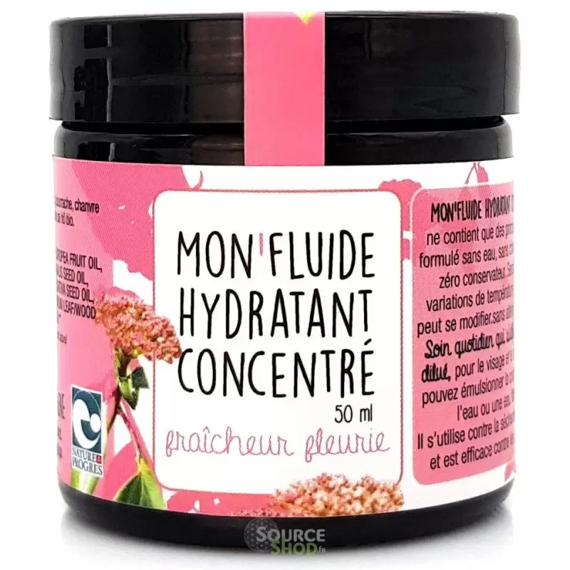 Crème concentrée visage BIO - fraîcheur fleurie - Maison Sidonie Champagne