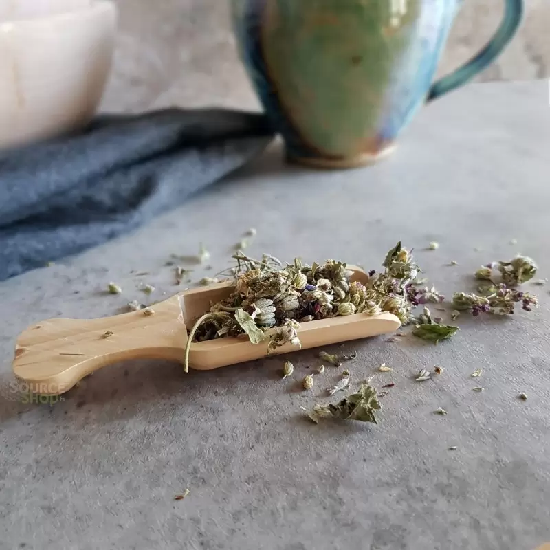 Pelle à thé en buis du Jura - Artisanale & Locale