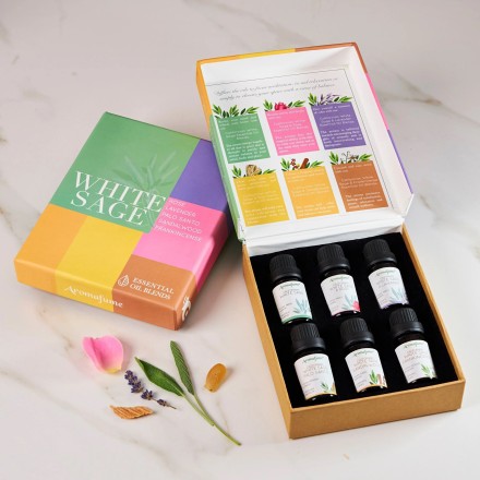 Coffret Sauge blanche - synergies d'huiles essentielles - Aromafume