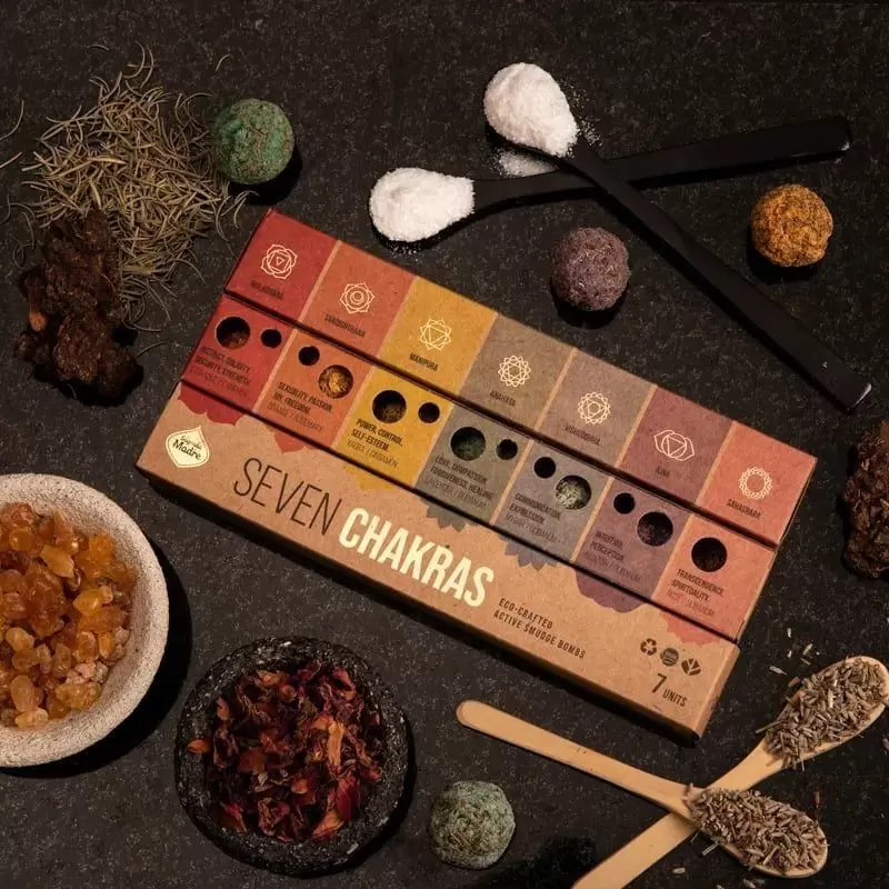 Boules d'encens 7 chakras - Smudge - Sagrada Madre