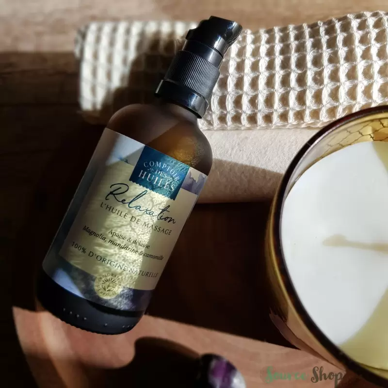 Huile de massage Relaxation BIO - 100ml - Comptoir des Huiles