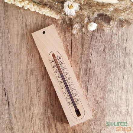 Thermomètre en bois de Hêtre du Jura - Artisanal & Local