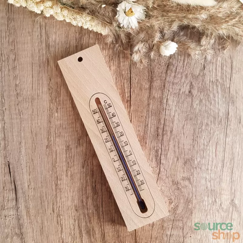 Thermomètre en bois de Hêtre du Jura - Artisanal & Local