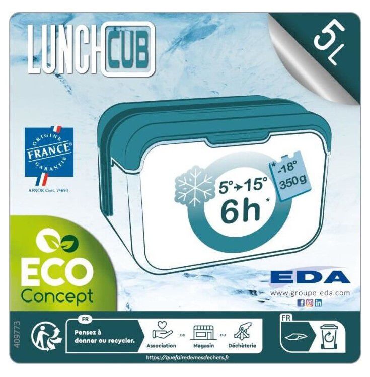 Lunch Box glacière isotherme - 5L - Fabrication Française - EDA