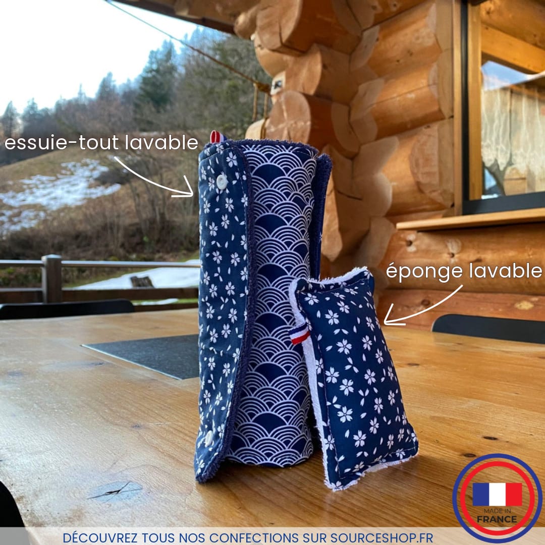 Essuie-tout lavables artisanaux Made in France