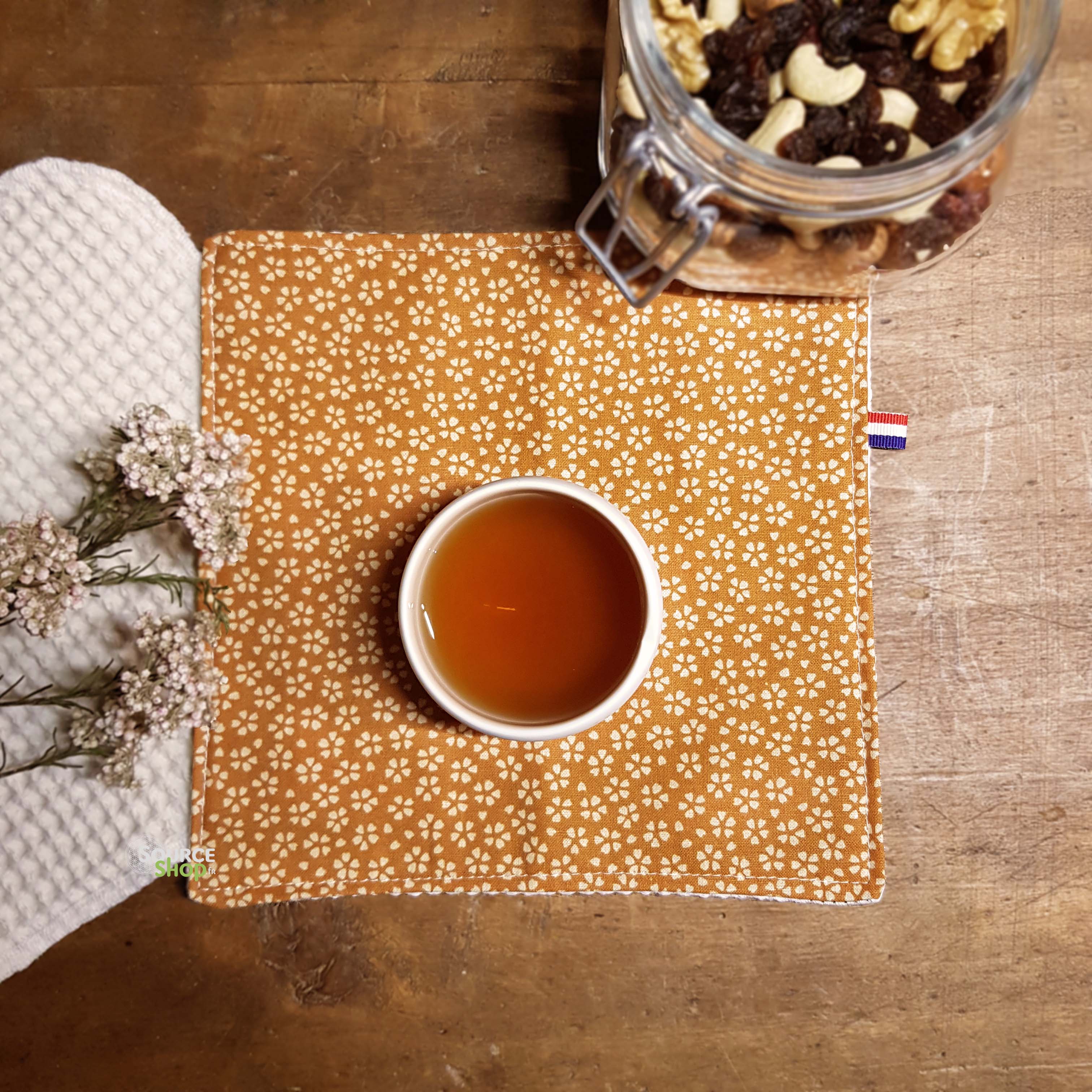 Serviette de table en coton BIO - Artisanale & Française