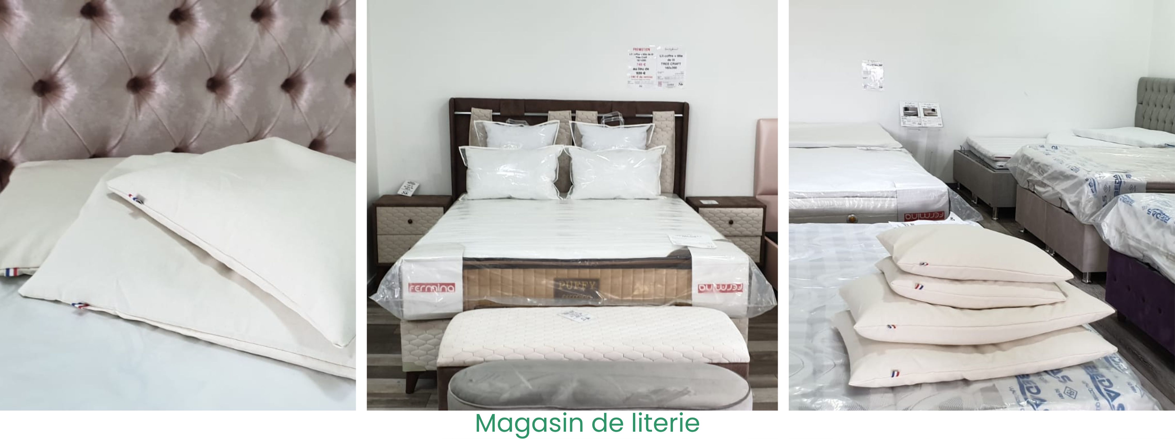 Oreillers artisanaux et naturels Source Shop chez les boutiques partenaires