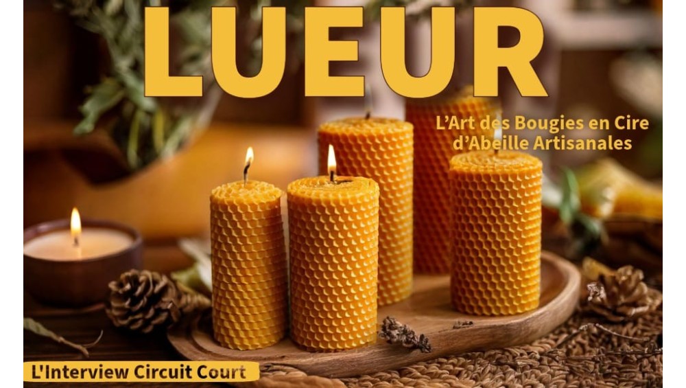 Lueur : l’art des bougies en cire d’abeille artisanales
